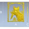 Панно с лисой и птицей - 3D модель STL для ЧПУ