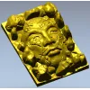 Лик в камнях - высокорельефная 3D модель STL для ЧПУ