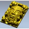Лик в камнях - высокорельефная 3D модель STL для ЧПУ