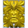 Листовой Лик - декоративная 3D модель STL для ЧПУ