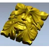 Листовой Лик - декоративная 3D модель STL для ЧПУ