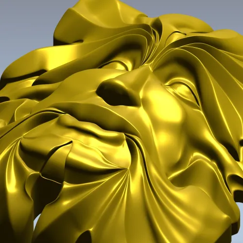 Листовой Лик - декоративная 3D модель STL для ЧПУ