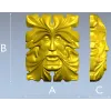 Листовой Лик - декоративная 3D модель STL для ЧПУ