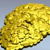 Green Man Oakleaf Relief STL for CNC