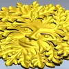Листовой Лик - рельефная 3D модель в формате STL для ЧПУ
