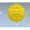 Листовой Лик - рельефная 3D модель в формате STL для ЧПУ
