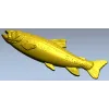 3D модель "Плывущий лосось" - STL для ЧПУ