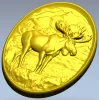 Горный лось - рельефная 3D модель в формате STL для ЧПУ