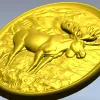 Горный лось - рельефная 3D модель в формате STL для ЧПУ