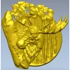 Рельефная тарелка с лосем - 3D модель STL для ЧПУ