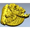 Рельефная тарелка с лосем - 3D модель STL для ЧПУ