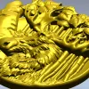 Рельефная тарелка с лосем - 3D модель STL для ЧПУ