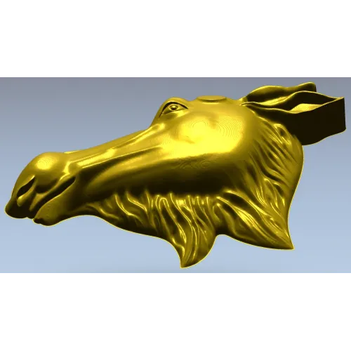 3D модель головы лося в формате STL для фрезеровки ЧПУ
