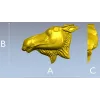 3D модель головы лося в формате STL для фрезеровки ЧПУ