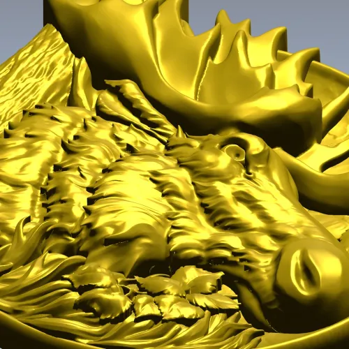 Панно "Лесной Лось" - 3D модель в формате STL для ЧПУ