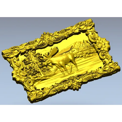 Majestic Moose Relief - STL 3D model for CNC carving