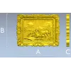 Рельеф в резной раме с лошадьми - STL для ЧПУ