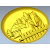 Медальон с лошадьми - 3D модель STL для ЧПУ