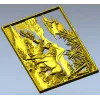 3D модель STL - панно с лошадьми для фрезерной резьбы