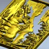 3D модель STL - панно с лошадьми для фрезерной резьбы