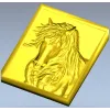 Horse Head Relief Plaque STL for CNC