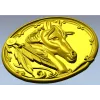 Noble Horse Medallion STL 3D Model for CNC