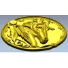 Noble Horse Medallion STL 3D Model for CNC