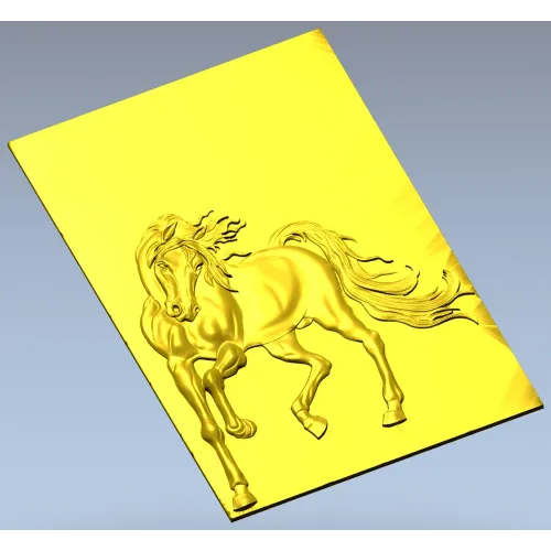 Galloping Horse - high-relief STL 3D model for CNC milling