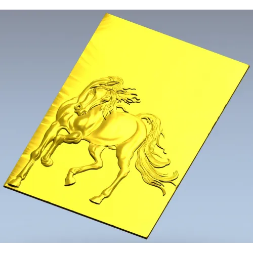 Galloping Horse - high-relief STL 3D model for CNC milling