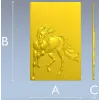 Galloping Horse - high-relief STL 3D model for CNC milling