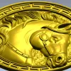 Конный медальон - 3D модель STL для ЧПУ, рельеф головы лошади