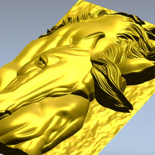 Барельеф головы лошади - 3D модель STL для ЧПУ