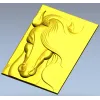 Horse head bas-relief STL for CNC milling, 3D model stl