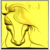 Horse head bas-relief STL for CNC milling, 3D model stl