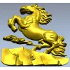 Конь на дыбах - 3D модель STL для ЧПУ: рельефное панно