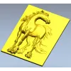3D модель STL - панно с лошадью для фрезеровки на ЧПУ