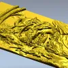 3D модель STL рельефа "Утомлённый конь у шатра" для ЧПУ
