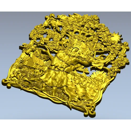 Дуб Лукоморья - 3D модель STL для ЧПУ