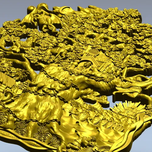 Дуб Лукоморья - 3D модель STL для ЧПУ