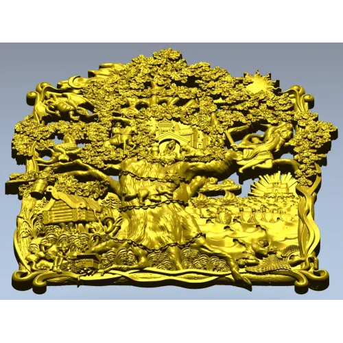 Дуб Лукоморья - 3D модель STL для ЧПУ