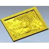 Львы на отдыхе - рельефное панно в формате STL для ЧПУ