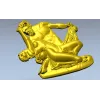 Classical High-Relief "Eternal Embrace" - 3D STL Model for CNC