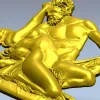 Classical High-Relief "Eternal Embrace" - 3D STL Model for CNC