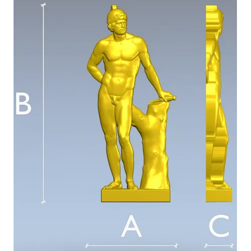 3D модель Марс - скульптурная фигура в формате STL для ЧПУ