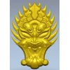 Драконий пламенный маскарон - 3D модель STL для ЧПУ