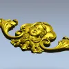 Маскарон барочный в высоком рельефе - stl модель для ЧПУ