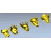 Набор декоративных масок "Лики Солнца" - 3D STL для ЧПУ