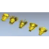Набор декоративных масок "Лики Солнца" - 3D STL для ЧПУ