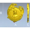 Медальон с драконами - 3D модель в формате STL для ЧПУ