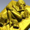 Bear's Embrace - high-relief STL 3D model for CNC
